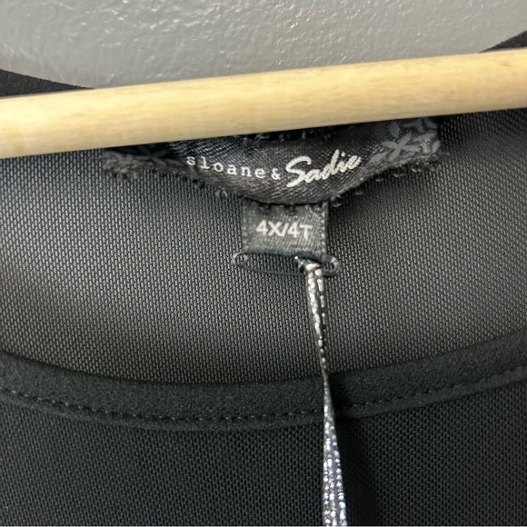 NWT Sloane & Sadie Black and Red Lace Dress Plus Size 4X - Picture 7 of 9